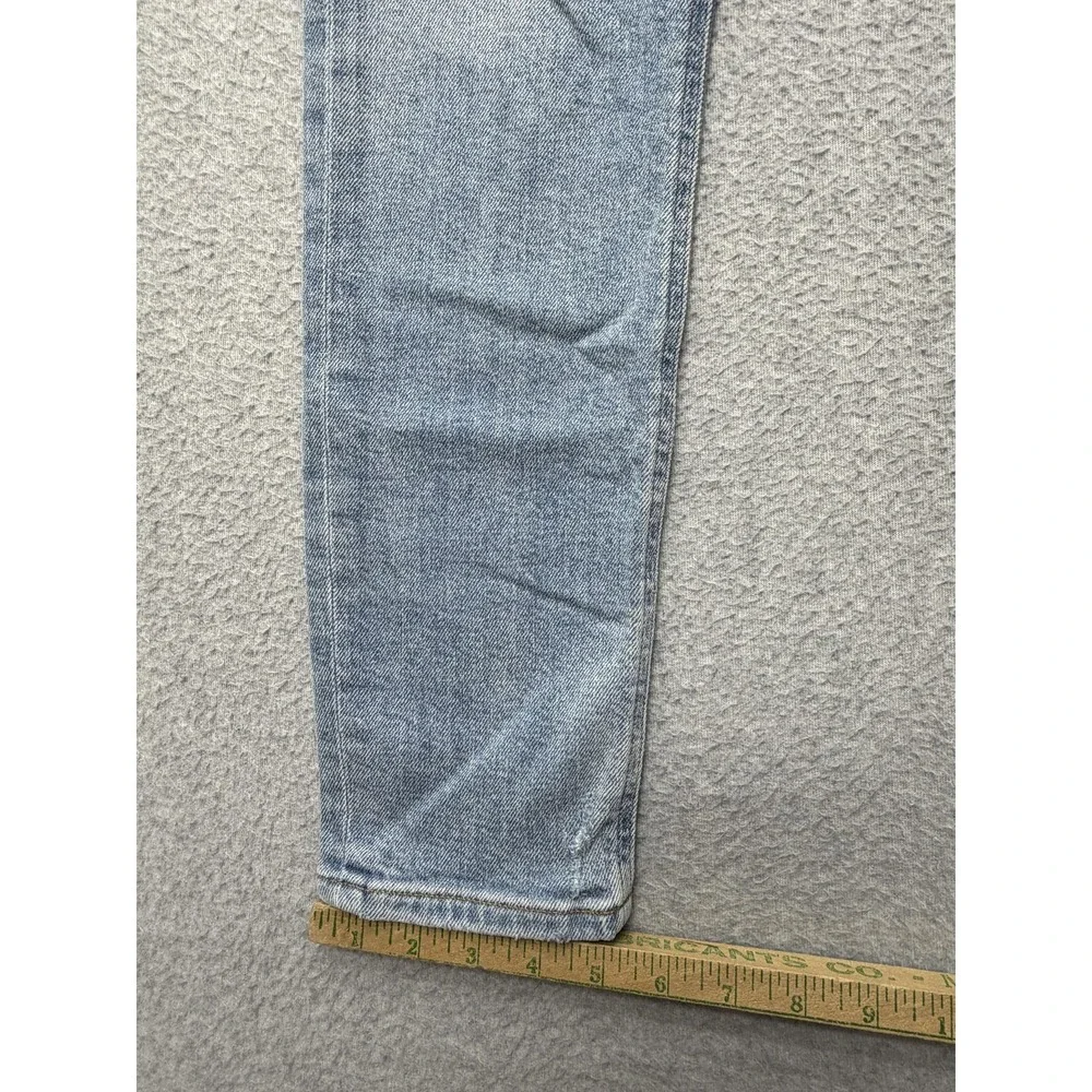 AGOLDE Nico Jeans Womens 25x28 Blue Mid‎ Rise Skinny Distressed Button Fly